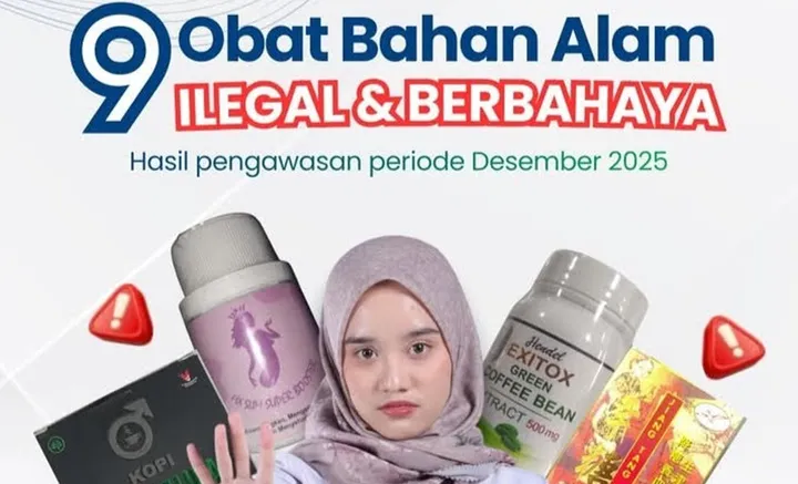 BPOM Bongkar 9 Obat Bahan Alam Ilegal, Mengandung BKO Berbahaya