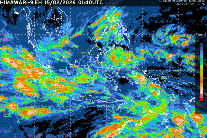 Monsun Asia Picu Hujan Lebat di Sumatra Barat dan Bangka Belitung