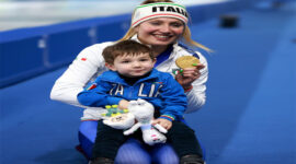 Francesca Lollobrigida Raih Emas Pertama Italia Sekaligus Pecahkan Rekor Olimpiade Speedskating