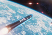 Golden Arch Project adalah garis strategis yang mencegat rudal musuh dari luar angkasa. Foto oleh Lockheed Martin