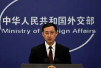 Juru bicara Kementerian Luar Negeri China Lin Sword. Foto oleh Reuters.