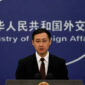 Juru bicara Kementerian Luar Negeri China Lin Sword. Foto oleh Reuters.