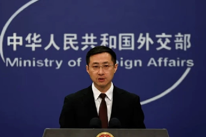 Juru bicara Kementerian Luar Negeri China Lin Sword. Foto oleh Reuters.
