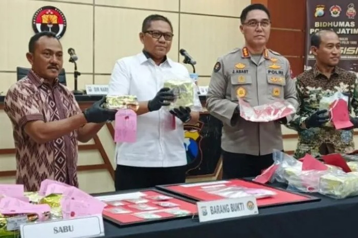 Polda Jatim Bongkar Jaringan, Sita 33 Kilogram Sabu dari Kurir Tol (ANTARA)