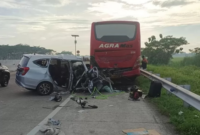 Kecelakaan mobil pemudik asal Cikarang