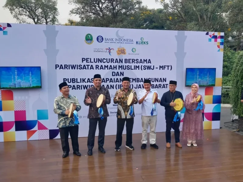Peresmian program SWJ-MFT dan IKPN Jawa Barat di Kawasan Masjid At-Thohir, Kecamatan Tapos, Kota Depok, Kamis (09/07/26). (Foto : Zaid A/ Diskominfo Depok).