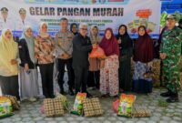 Gerakan Pangan Murah Aceh Besar Diserbu Warga Krueng Barona Jaya Sejak Pagi